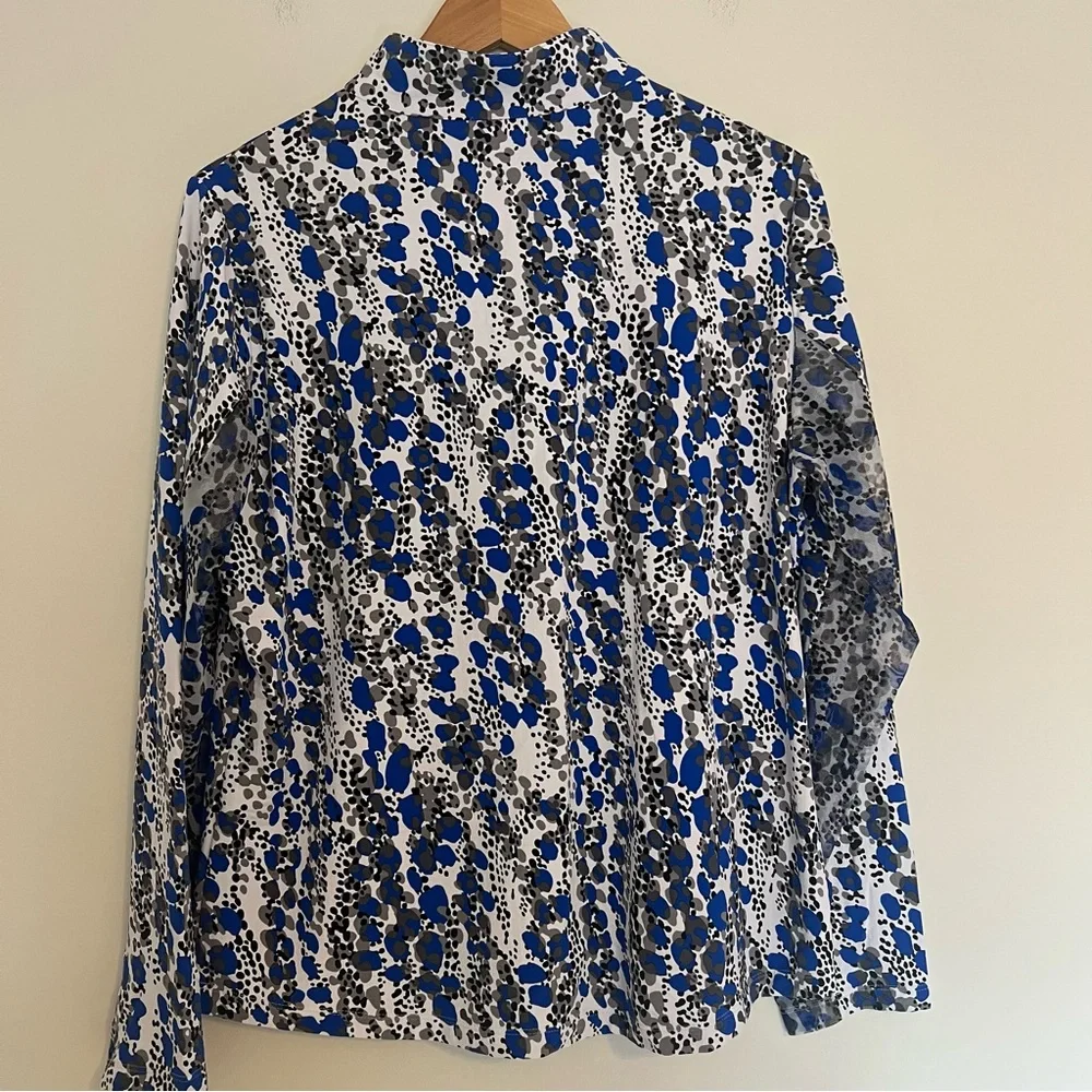 Ibkul Kamila Women’s Long Sleeve Quarter Zip Golf Shirt Size XL - Picture 7 of 8